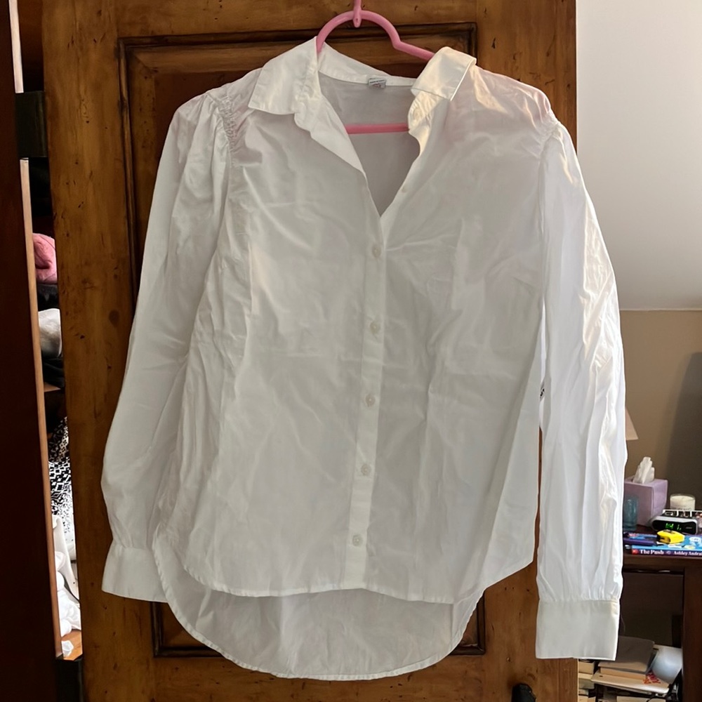 Old Navy white button down shirt